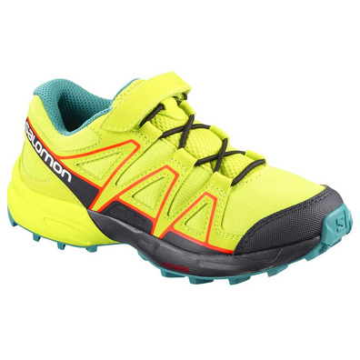 Tênis Salomon Speedcross Kid Lime / Preto / Turquesa