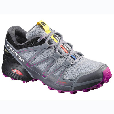 Tênis Salomon Speedcross Vario GTX W cinza / preto / fúcsia