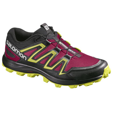 Sapato Salomon Speedtrak W Roxo / Amarelo / Preto