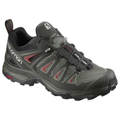 Salomon X Ultra 3 W Cinza / Preto / Sapato Azulejo