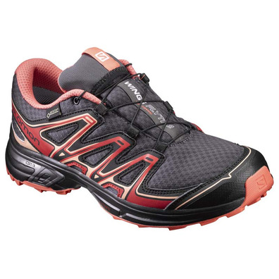 Sapato Salomon Wings Flyte 2 GTX W Preto / Vermelho