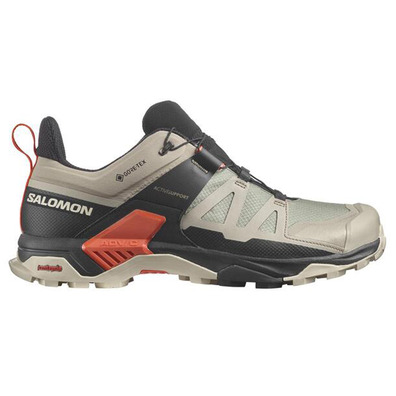 Sapato Salomon X Ultra 4 GTX cinza esverdeado/preto