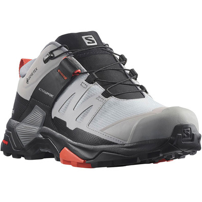 Sapato Salomon X Ultra 4 Wide GTX W cinza/salmão