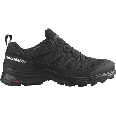 Salomon X Ward couro GTX W sapato preto