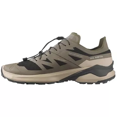Tênis Salomon XA Meta GTX, fabricado na França, marrom/preto.
