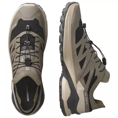 Tênis Salomon XA Meta GTX, fabricado na França, marrom/preto.