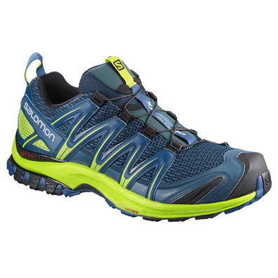 Salomon XA PRO 3D sapato azul / limão / preto