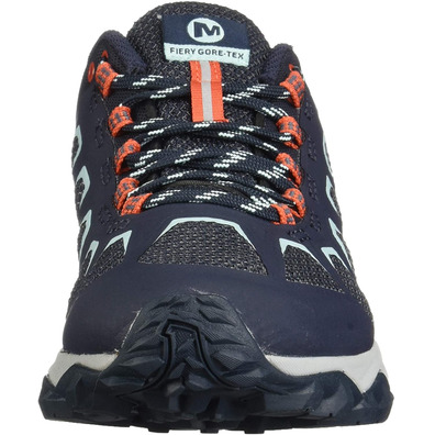Tênis Merrell Fiery GTX W Azul / Coral
