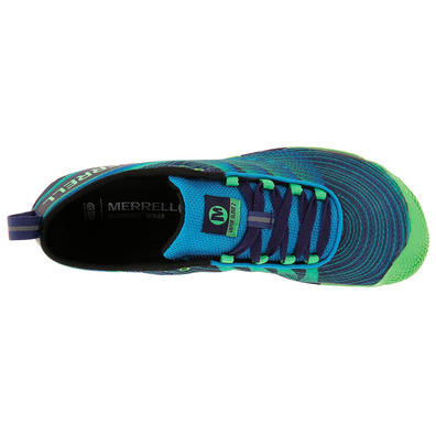 Merrell Vapor Glove 2 Sapatos verdes / pretos / azuis