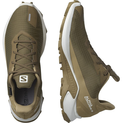 Sapatos Salomon Alphacross 3 GTX Marrom / Bege