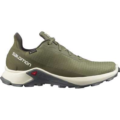 Sapatos verdes Salomon Alphacross 3 GTX