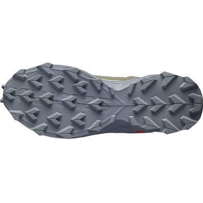 Sapatos verdes Salomon Alphacross 3 GTX