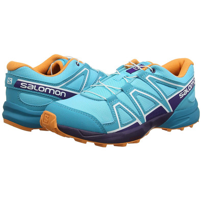 Sapatos Salomon Speedcross J Turquesa / Roxo / Laranja