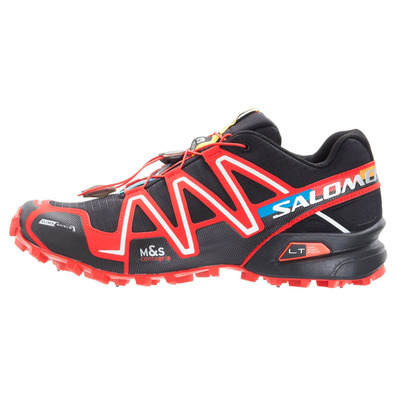 Sapatos Salomon Spikecross 3 CS Preto / Vermelho / Branco