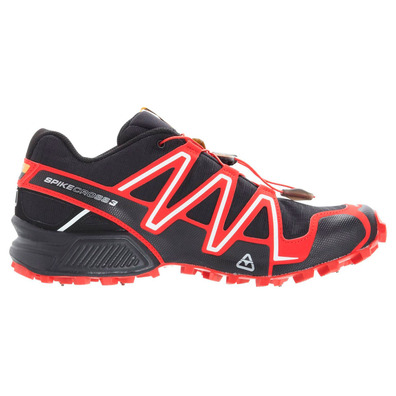 Sapatos Salomon Spikecross 3 CS Preto / Vermelho / Branco