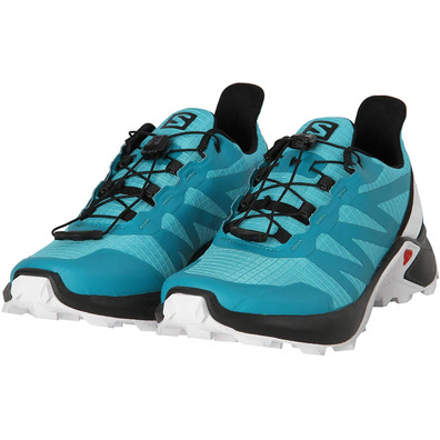 Sapatos Salomon Supercross W azul celeste