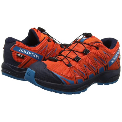 Sapatos Salomon XA PRO 3D CSWP J laranja / azul