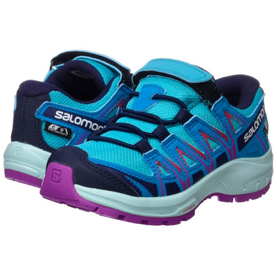 Salomon Xa PRO 3D CSWP K Aquamarine / Sapatos Rosa