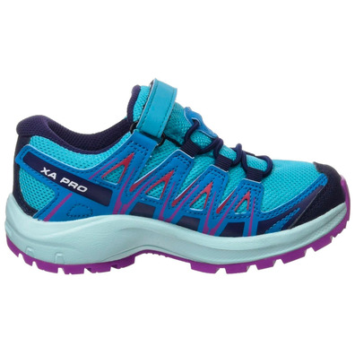 Salomon Xa PRO 3D CSWP K Aquamarine / Sapatos Rosa