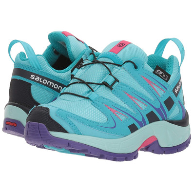 Sapatos Salomon XA Pro 3D CSWP K Turquesa / Fúcsia