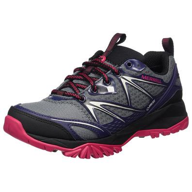 Merrell Capra Bolt GTX W sapato cinza / roxo / fúcsia