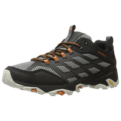 Merrell Moab Fst sapato preto / cinza / laranja