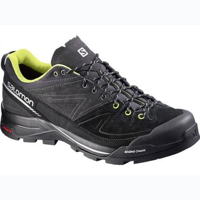 Salomon X Alp LTR sapato preto / cinza / limão