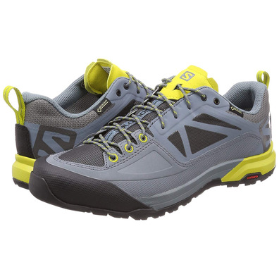 Sapatos Salomon X Alp Spry GTX cinza / mostarda