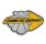 Patch shell bordado com seta Camino de Santiago