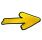 Patch bordado em tecido Big Yellow Road Arrow