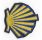 Patch bordado de vieiras Camino de Santiago