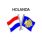 Metal Pin Holland Flag Camino Santiago