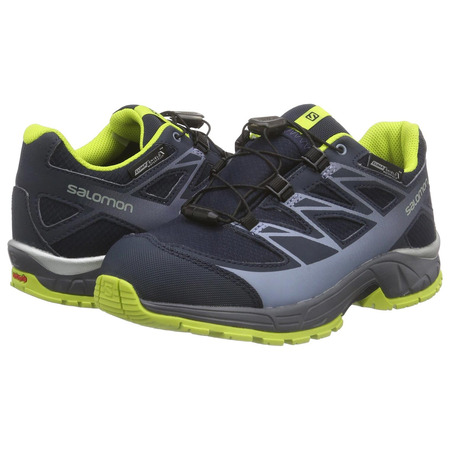 Sapatos Salomon Wings CS WP J Marinho / Cinza / Amarelo