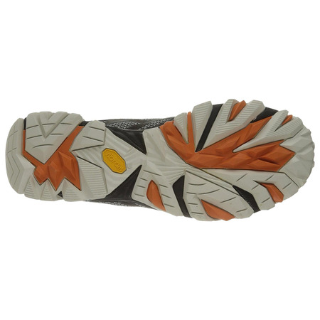 Merrell Moab Fst sapato preto / cinza / laranja