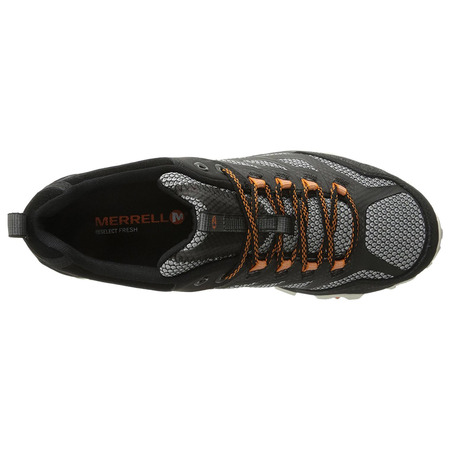 Merrell Moab Fst sapato preto / cinza / laranja