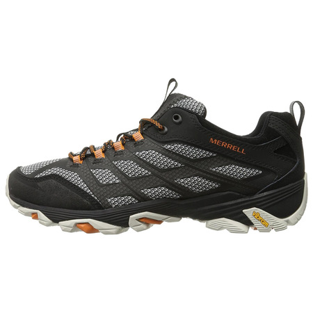 Merrell Moab Fst sapato preto / cinza / laranja