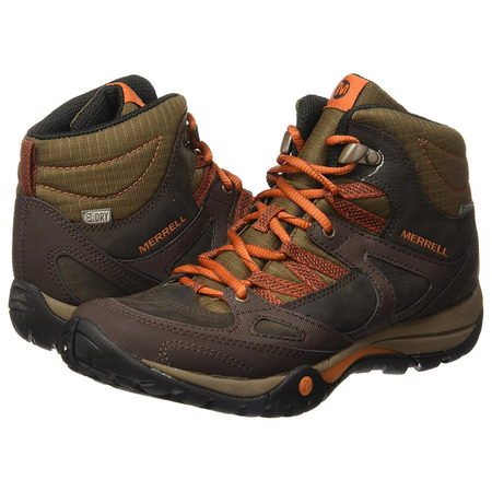 Bota Merrell Azura Lapis Mid WTPF W marrom / laranja