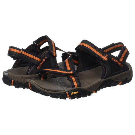 Merrell All Out Blaze Web Sandal Preto / Marrom / Laranja