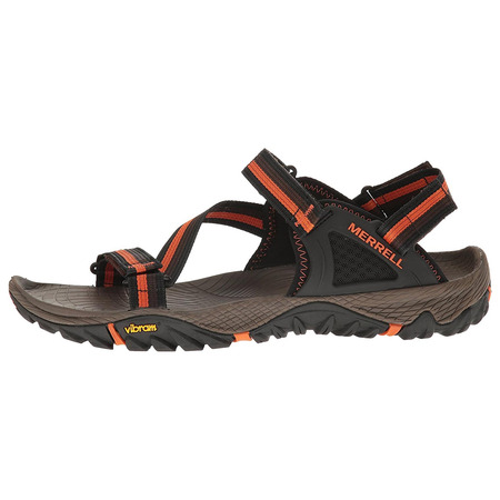 Merrell All Out Blaze Web Sandal Preto / Marrom / Laranja
