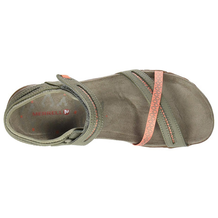 Sandalia Merrell Terran Cross II Bege / Coral