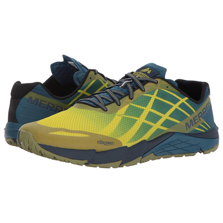 Sapato Merrell Bare Access Flex amarelo / azul