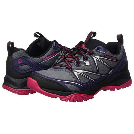 Merrell Capra Bolt GTX W sapato cinza / roxo / fúcsia