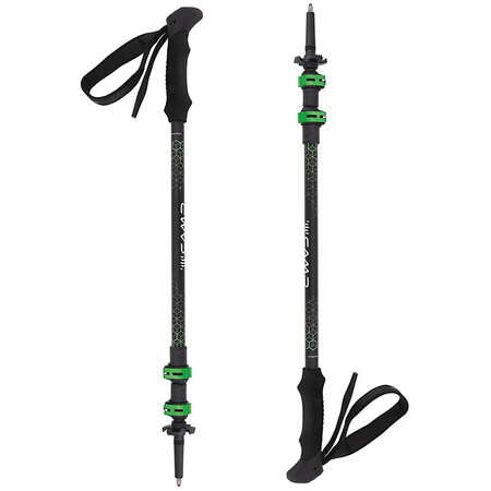 Bastão de Trekking Camp Backcountry 3.0 Preto/Verde