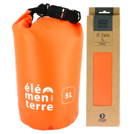 Bolsa de lona impermeável Elementerre Buckeno 5L laranja