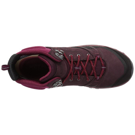 Botas MID WTPF de couro Keen Terradora roxa