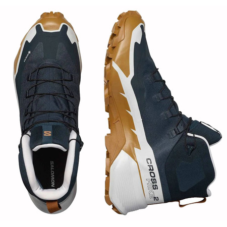 Bota Salomon Cross Hike Mid 2 GTX Azul Marinho/Ocre