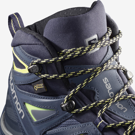Bota Salomon X Ultra 3 Wide Mid GTX W Morado / Amaillo