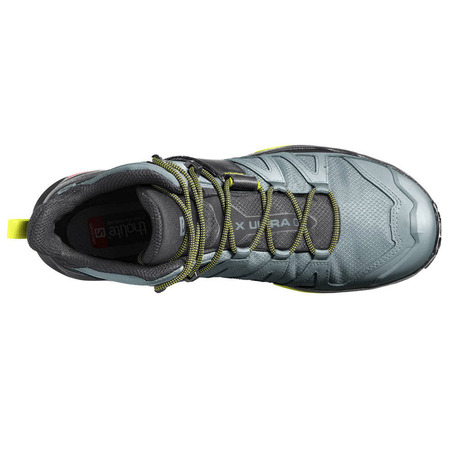 Bota Salomon X Ultra 4 GTX cinza/preto/amarelo