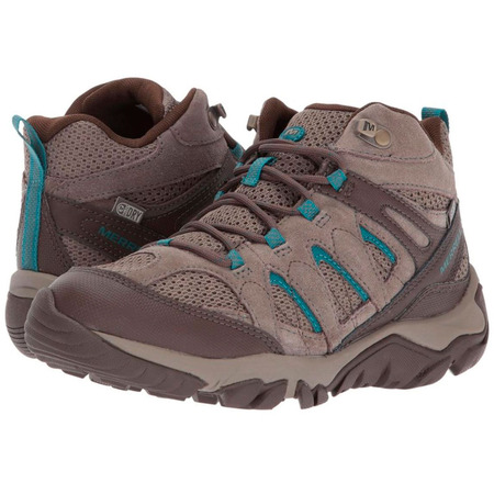 Botas Merrell Outmost Mid Vent GTX W Marrom / Turquesa