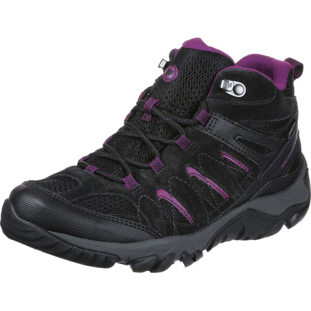 Botas Merrell Outmost Mid Vent GTX W Negro / Fucsia